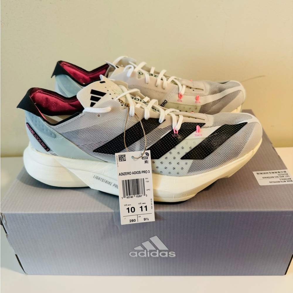 NEW Adidas Adizero Adios Pro 3 running shoes 10M 11W